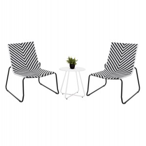 ΣΕΤ LOUNGE 3TMX ΕΞ.ΧΩΡΟΥ PONY ΜΕΤΑΛΛΟ ΚΑΙ ΣΥΝΘ.RATTAN ΣΕ ΛΕΥΚΟ ΜΑΥΡΟ