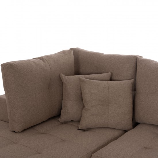 ΓΩΝΙΑΚΟΣ ΚΑΝΑΠΕΣ-ΚΡΕΒΑΤΙ ΑΡΙΣΤΕΡΗ ΓΩΝΙΑ ΜΕ ΑΠΟΘ.ΧΩΡΟ TRENDSTON ΜΠΕΖ ΥΦΑΣΜΑ 298x177x95Υεκ