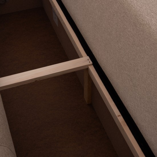 ΓΩΝΙΑΚΟΣ ΚΑΝΑΠΕΣ-ΚΡΕΒΑΤΙ ΑΡΙΣΤΕΡΗ ΓΩΝΙΑ ΜΕ ΑΠΟΘ.ΧΩΡΟ TRENDSTON ΜΠΕΖ ΥΦΑΣΜΑ 298x177x95Υεκ