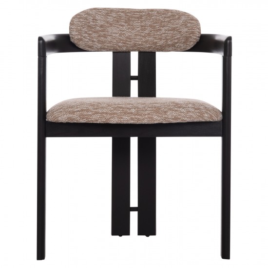 ΠΟΛΥΘΡΟΝΑ ΤΡΑΠΕΖΑΡΙΑΣ KALL ΚΑΦΕ ΥΦΑΣΜΑ PLYWOOD ΣΕ ΜΑΥΡΟ 56x45x73Υεκ