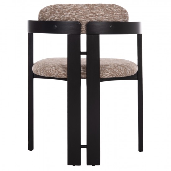 ΠΟΛΥΘΡΟΝΑ ΤΡΑΠΕΖΑΡΙΑΣ KALL ΚΑΦΕ ΥΦΑΣΜΑ PLYWOOD ΣΕ ΜΑΥΡΟ 56x45x73Υεκ