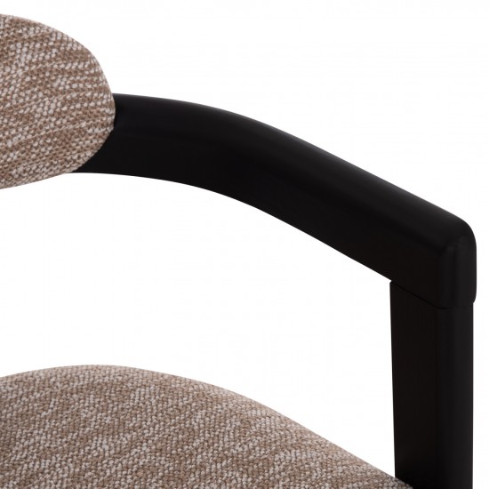 ΠΟΛΥΘΡΟΝΑ ΤΡΑΠΕΖΑΡΙΑΣ KALL ΚΑΦΕ ΥΦΑΣΜΑ PLYWOOD ΣΕ ΜΑΥΡΟ 56x45x73Υεκ