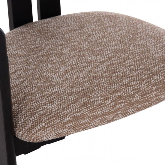 ΠΟΛΥΘΡΟΝΑ ΤΡΑΠΕΖΑΡΙΑΣ KALL ΚΑΦΕ ΥΦΑΣΜΑ PLYWOOD ΣΕ ΜΑΥΡΟ 56x45x73Υεκ