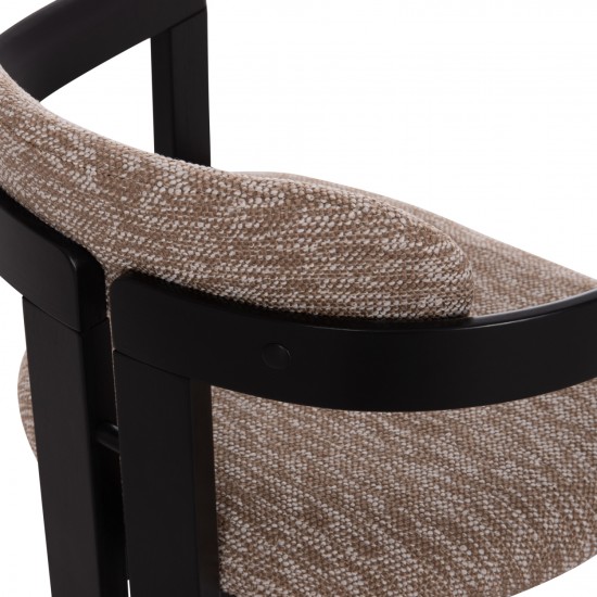 ΠΟΛΥΘΡΟΝΑ ΤΡΑΠΕΖΑΡΙΑΣ KALL ΚΑΦΕ ΥΦΑΣΜΑ PLYWOOD ΣΕ ΜΑΥΡΟ 56x45x73Υεκ