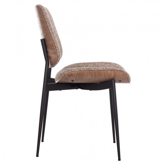 ΚΑΡΕΚΛΑ ΤΡΑΠΕΖΑΡΙΑΣ CONTI ΜΑΥΡΟ ΜΕΤΑΛΛΟ ΚΑΦΕ ΥΦΑΣΜΑ 49x56x82Υεκ.