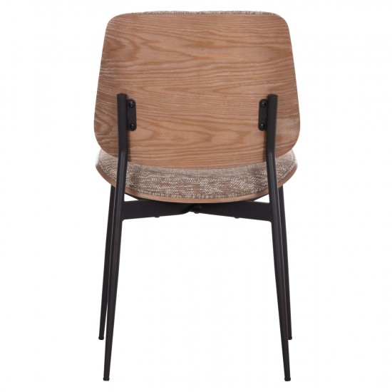 ΚΑΡΕΚΛΑ ΤΡΑΠΕΖΑΡΙΑΣ CONTI ΜΑΥΡΟ ΜΕΤΑΛΛΟ ΚΑΦΕ ΥΦΑΣΜΑ 49x56x82Υεκ.