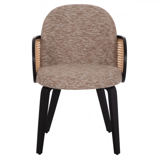 ΠΟΛΥΘΡΟΝΑ ΤΡΑΠΕΖΑΡΙΑΣ BECKER PLYWOOD ΜΑΥΡΟ ΚΑΦΕ ΥΦΑΣΜΑ 54x62x79Υεκ.