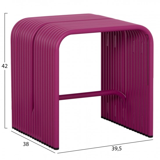 ΣΚΑΜΠΟ ΣΕΙΡΑ INTREPID ΑΛΟΥΜΙΝΙΟ ΣΕ ΜΩΒ ΧΡΩΜΑ 40x38x42,5Yεκ.