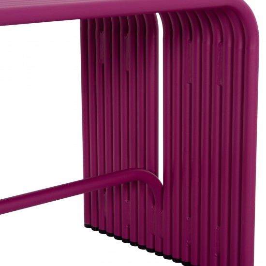 ΠΑΓΚΑΚΙ 2-ΘΕΣΙΟ ΣΕΙΡΑ INTREPID ΑΛΟΥΜΙΝΙΟ ΣΕ ΜΩΒ ΧΡΩΜΑ 109,5x37x42Υ