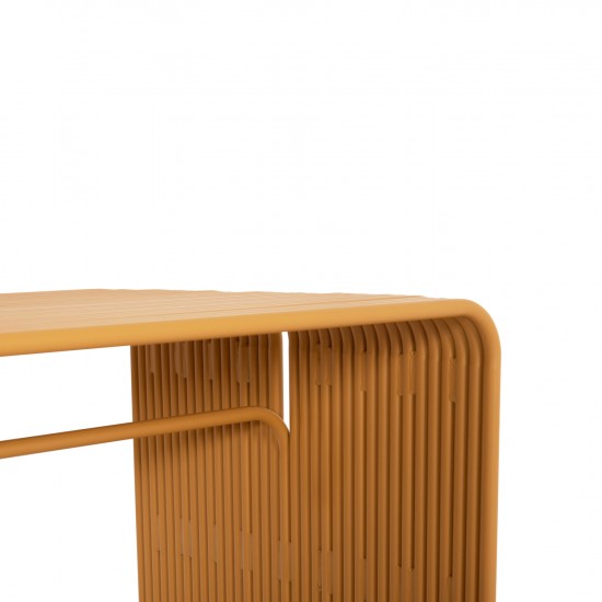 ΤΡΑΠΕΖΙ ΤΡΑΠΕΖΑΡΙΑΣ ΣΕΙΡΑ INTREPID ΑΛΟΥΜΙΝΙΟ ΜΟΥΣΤΑΡΔΙ 120x70x70.5Υεκ.