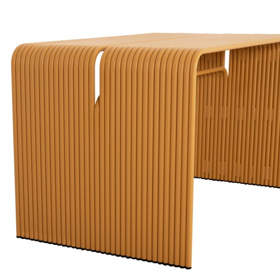 ΤΡΑΠΕΖΙ ΤΡΑΠΕΖΑΡΙΑΣ ΣΕΙΡΑ INTREPID ΑΛΟΥΜΙΝΙΟ ΜΟΥΣΤΑΡΔΙ 120x70x70.5Υεκ.