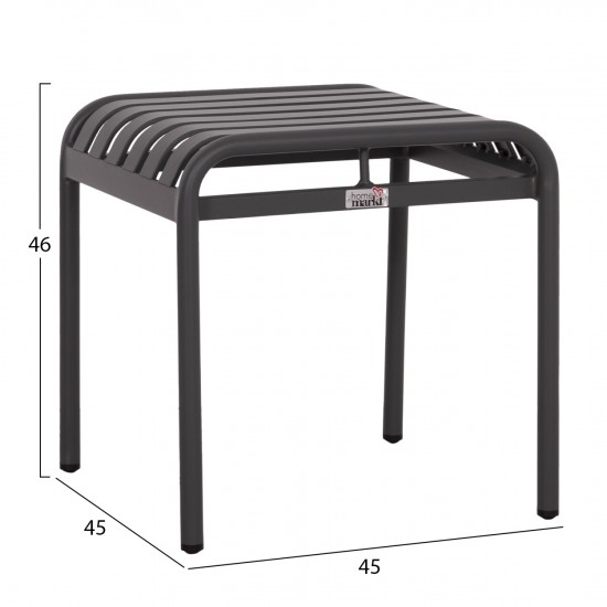 ΣΚΑΜΠΟ ΑΛΟΥΜΙΝΙΟΥ RACHEL ΓΚΡΙ 45x45x46Υεκ.