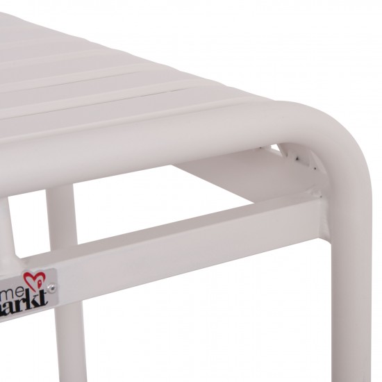 ΣΚΑΜΠΟ ΑΛΟΥΜΙΝΙΟΥ RACHEL ΛΕΥΚΟ 45x45x46Υεκ.