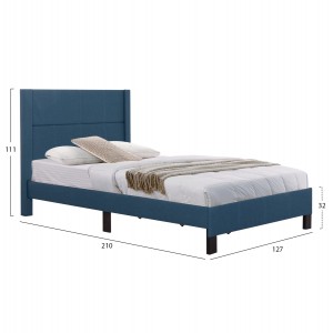 ΚΡΕΒΑΤΙ TRILLOP ΜΠΛΕ ΥΦΑΣΜΑ ΓΙΑ ΜΟΝΟ ΣΤΡΩΜΑ 120X200εκ.