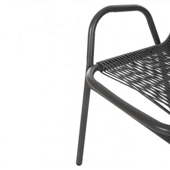 ΣΕΤ ΤΡΑΠΕΖΑΡΙΑΣ 5ΤΜΧ AVRIL ΚΑΡΕΚΛΕΣ ΜΕΤΑΛΛΙΚΕΣ & ΤΡΑΠΕΖΙ 110x60 ΓΚΡΙ