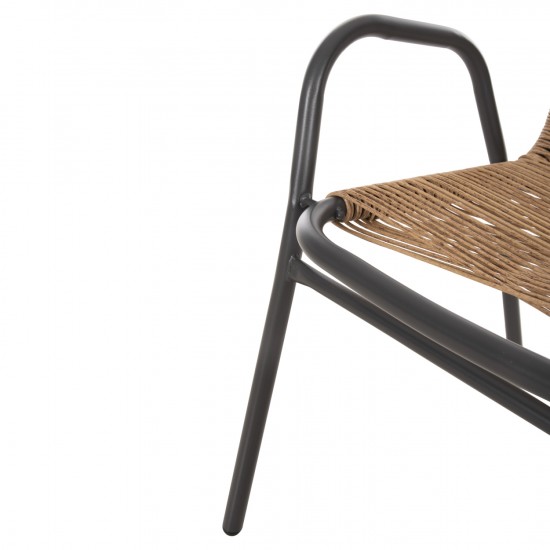 ΣΕΤ ΤΡΑΠΕΖΑΡΙΑΣ 5ΤΜΧ AVRIL ΚΑΡΕΚΛΕΣ ΜΕΤΑΛ. & ΤΡΑΠΕΖΙ 110x60 ΓΚΡΙ-ΦΥΣΙΚΟ