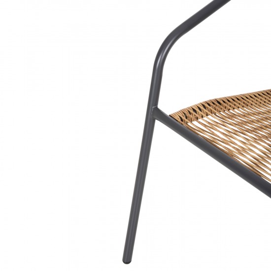 ΣΕΤ ΤΡΑΠΕΖΑΡΙΑΣ 5ΤΜΧ SWIFTER ΚΑΡΕΚΛΕΣ ΜΕΤΑΛΛΙΚΕΣ & ΤΡΑΠΕΖΙ 110x60 ΓΚΡΙ-ΦΥΣΙΚΟ