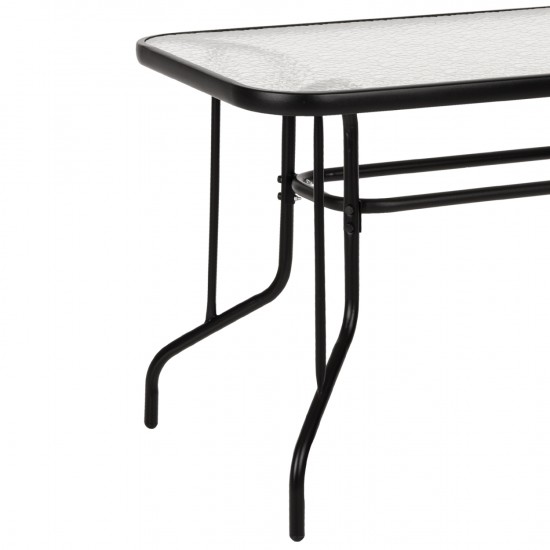 ΣΕΤ ΤΡΑΠΕΖΑΡΙΑΣ 5ΤΜΧ REDAN ΤΡΑΠΕΖΙ & 4 ΠΟΛΥΘΡΟΝΕΣ ΣΕ ΜΑΥΡΟ