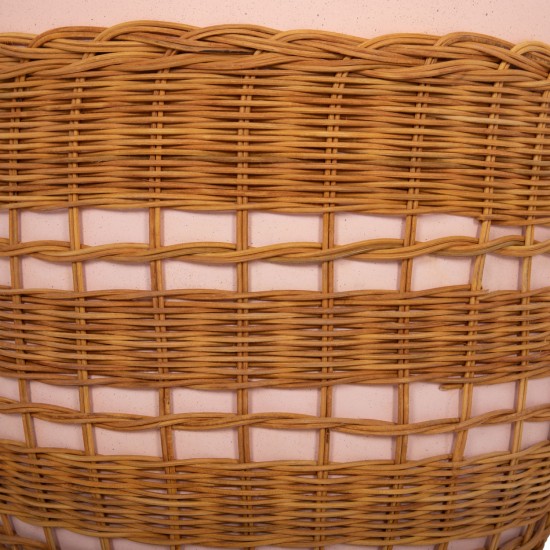 ΒΟΗΘΗΤΙΚΟ ΤΡΑΠΕΖΙ VILHENA FIBER CEMENT ΡΟΖ-RATTAN ΦΥΣΙΚΟ Φ44.5x45Υεκ.