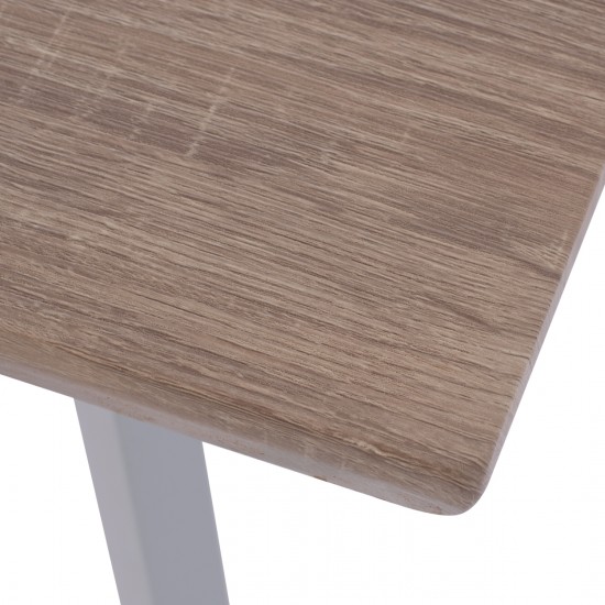 ΣΕΤ ΤΡΑΠΕΖΑΡΙΑΣ 5ΤΜΧ OFIRA MDF TOP ΣΕ SONAMA ΛΕΥΚΕΣ ΚΑΡΕΚΛΕΣ 140x80x76Υ