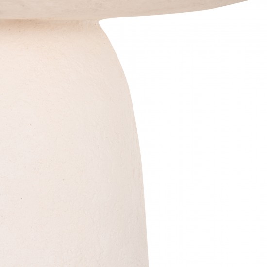 ΤΡΑΠΕΖΙ ΤΡΑΠΕΖΑΡΙΑΣ ΣΤΡΟΓΓΥΛΟ SEPPO FIBER CEMENT ΛΕΥΚΟ Φ119,5x75,5Υεκ.