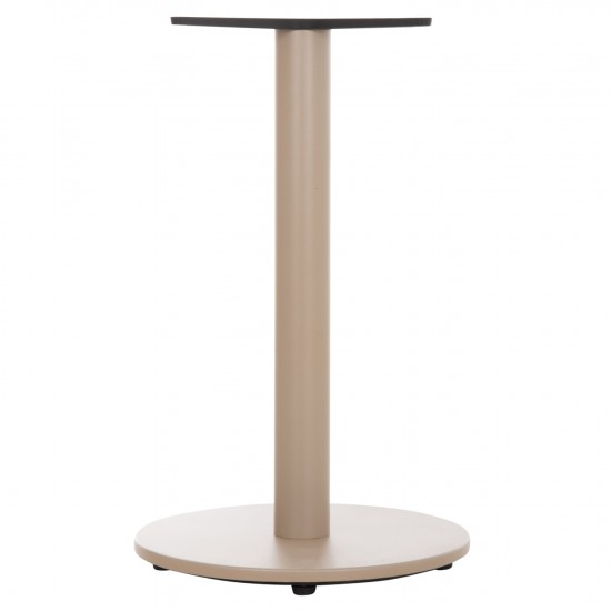 ΒΑΣΗ ΤΡΑΠΕΖΙΟΥ ΑΛΟΥΜΙΝΙΟΥ ΣΤΡΟΓΓΥΛΗ ΚΑΠΟΥΤΣΙΝΟ ΣΤΑΥΡΟΣ 46x46εκ Φ44x73Υεκ.