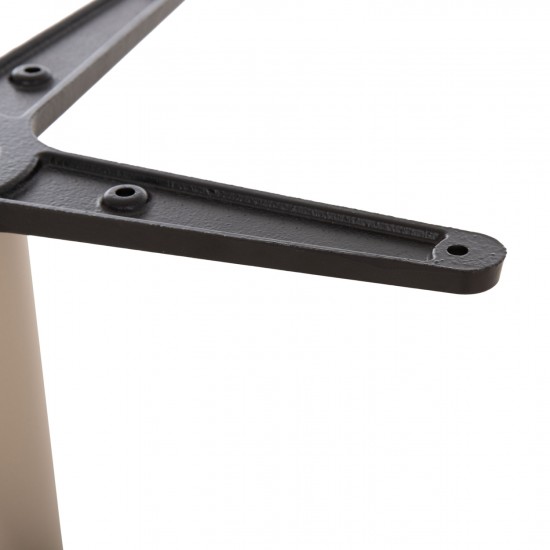 ΒΑΣΗ ΤΡΑΠΕΖΙΟΥ ΑΛΟΥΜΙΝΙΟΥ ΣΤΡΟΓΓΥΛΗ ΚΑΠΟΥΤΣΙΝΟ ΣΤΑΥΡΟΣ 46x46εκ Φ44x73Υεκ.