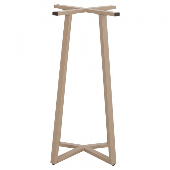 ΒΑΣΗ ΤΡΑΠΕΖΙΟΥ ΜΠΑΡ ΜΕΣΑΙΟΥ ΥΨΟΥΣ ΜΕΤΑΛΛΟ ΚΑΠΟΥΤΣΙΝΟ 50x50x89Υεκ.