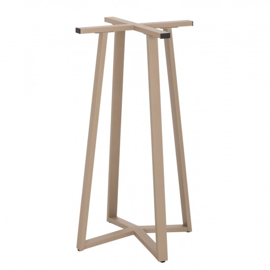 ΒΑΣΗ ΤΡΑΠΕΖΙΟΥ ΜΠΑΡ ΜΕΣΑΙΟΥ ΥΨΟΥΣ ΜΕΤΑΛΛΟ ΚΑΠΟΥΤΣΙΝΟ 50x50x89Υεκ.