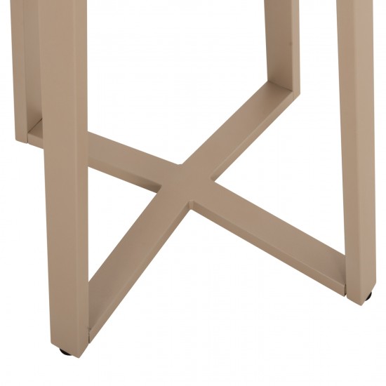 ΒΑΣΗ ΤΡΑΠΕΖΙΟΥ ΜΠΑΡ ΜΕΣΑΙΟΥ ΥΨΟΥΣ ΜΕΤΑΛΛΟ ΚΑΠΟΥΤΣΙΝΟ 50x50x89Υεκ.