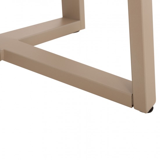 ΒΑΣΗ ΤΡΑΠΕΖΙΟΥ ΜΠΑΡ ΜΕΣΑΙΟΥ ΥΨΟΥΣ ΜΕΤΑΛΛΟ ΚΑΠΟΥΤΣΙΝΟ 50x50x89Υεκ.