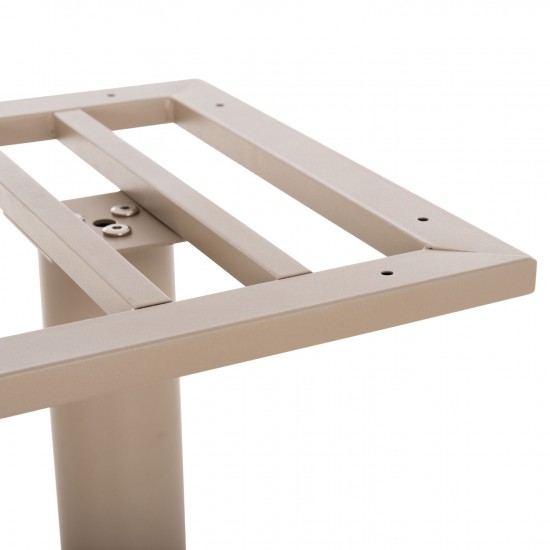 ΒΑΣΗ ΤΡΑΠΕΖΙΟΥ ΜΠΑΡ ΔΙΣΤΗΛΗ ΜΕΣ.ΥΨΟΥΣ ΜΕΤΑΛΛΟ ΚΑΠΟΥΤΣΙΝΟ ΜΑΤ 80x40.5x90Υεκ