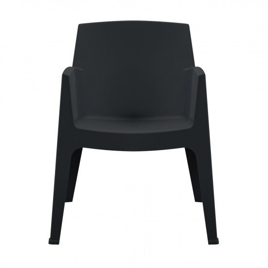 ΠΟΛΥΘΡΟΝΑ ΠΟΛΥΠΡΟΠΥΛΕΝΙΟΥ SLEEK ΜΑΥΡΗ 57x56x82,5Υεκ.