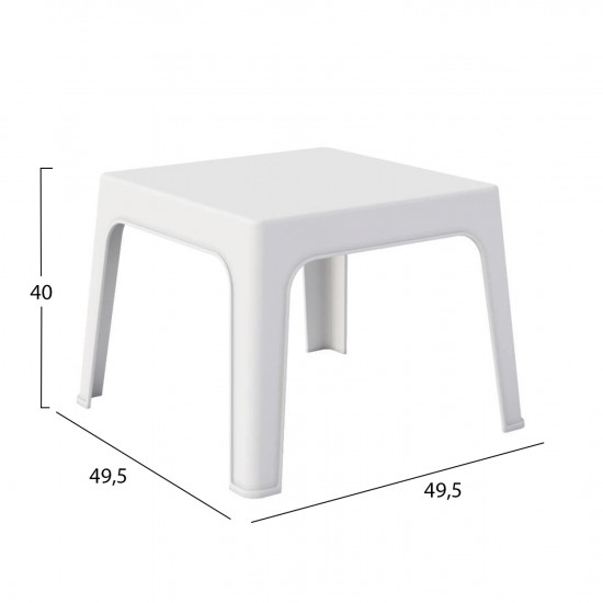 ΣΕΤ LOUNGE 3ΤΜΧ SLEEK ΛΕΥΚΟ ΠΟΛΥΠΡΟΠΥΛΕΝΙΟ