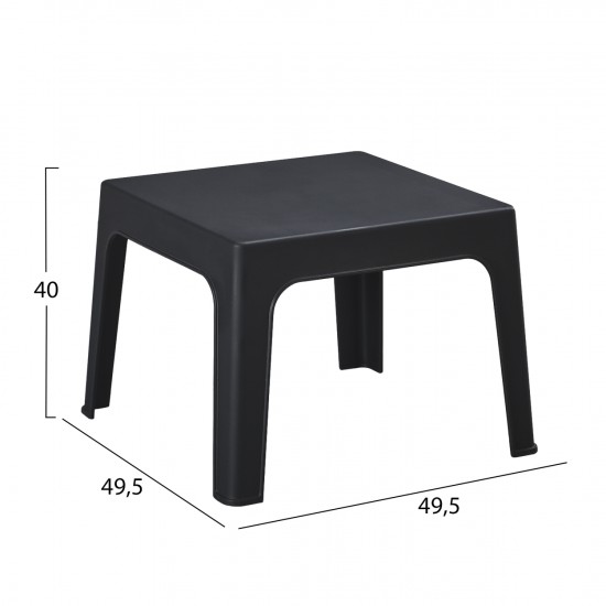 ΣΕΤ LOUNGE 3ΤΜΧ SLEEK ΜΑΥΡΟ ΠΟΛΥΠΡΟΠΥΛΕΝΙΟ