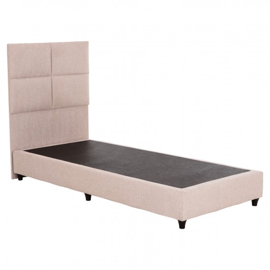 ΚΡΕΒΑΤΙ ΜΟΝΟ MILO ΜΠΕΖ TEDDY ΥΦΑΣΜΑ ΓΙΑ ΣΤΡΩΜΑ 90x200εκ