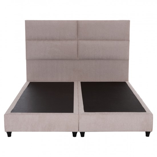 ΚΡΕΒΑΤΙ MILO ΜΠΕΖ ΥΦΑΣΜΑ ΓΙΑ ΣΤΡΩΜΑ 160x200εκ