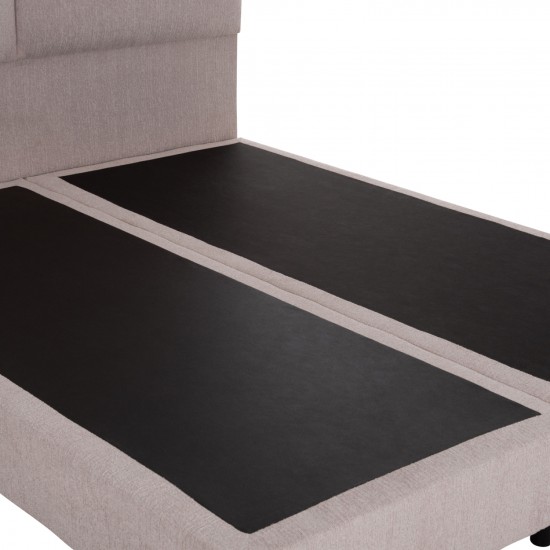 ΚΡΕΒΑΤΙ MILO ΜΠΕΖ ΥΦΑΣΜΑ ΓΙΑ ΣΤΡΩΜΑ 160x200εκ