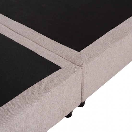 ΚΡΕΒΑΤΙ MILO ΜΠΕΖ ΥΦΑΣΜΑ ΓΙΑ ΣΤΡΩΜΑ 160x200εκ