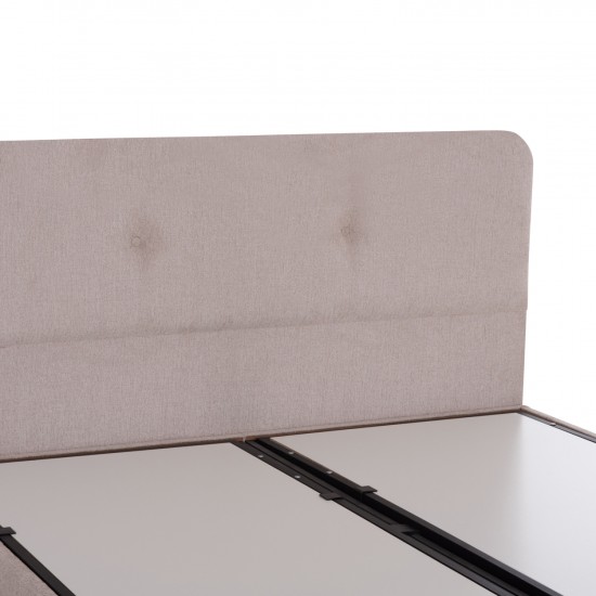 ΚΡΕΒΑΤΙ ΜΕ ΑΠΟΘ.ΧΩΡΟ DOLORES ΜΠΕΖ ΥΦΑΣΜΑ- ΓΙΑ ΣΤΡΩΜΑ 160x200εκ