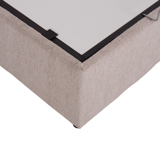 ΚΡΕΒΑΤΙ ΜΕ ΑΠΟΘ.ΧΩΡΟ DOLORES ΜΠΕΖ ΥΦΑΣΜΑ- ΓΙΑ ΣΤΡΩΜΑ 160x200εκ