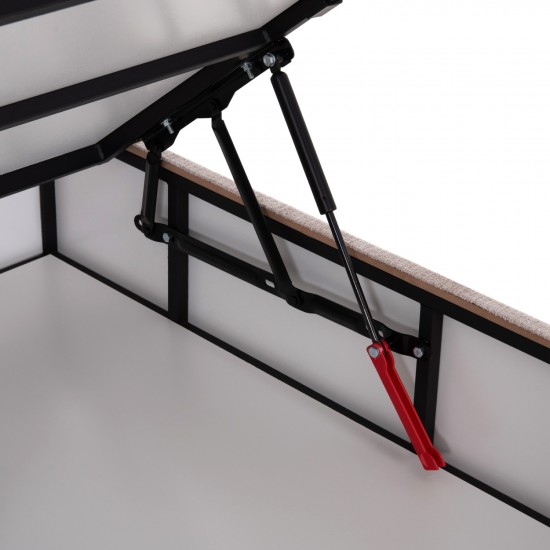 ΚΡΕΒΑΤΙ ΜΕ ΑΠΟΘ.ΧΩΡΟ DOLORES ΜΠΕΖ ΥΦΑΣΜΑ- ΓΙΑ ΣΤΡΩΜΑ 160x200εκ