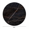 ΕΠΙΦΑΝΕΙΑ ΤΡΑΠΕΖΙΟΥ HPL ΣΤΡΟΓΓΥΛΗ BLACK MARBLE Φ60εκ.