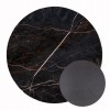 ΕΠΙΦΑΝΕΙΑ ΤΡΑΠΕΖΙΟΥ HPL ΣΤΡΟΓΓΥΛΗ BLACK MARBLE Φ60εκ.