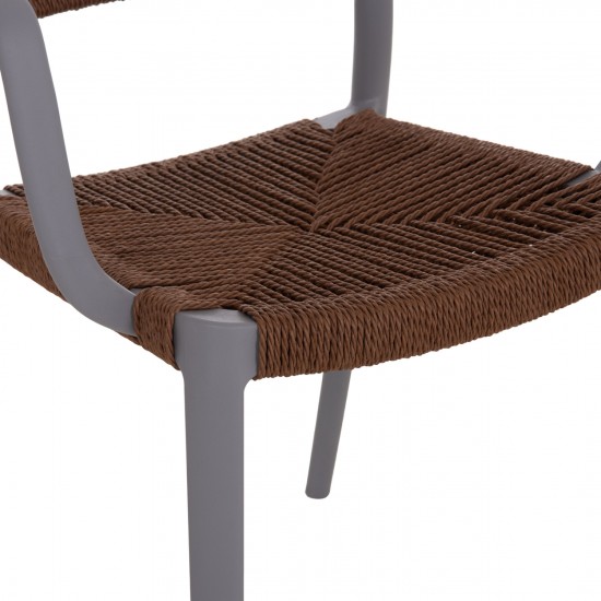 ΠΟΛΥΘΡΟΝΑ ΕΞ.ΧΩΡΟΥ STRIDER ΓΚΡΙ ΠΟΛΥΠΡΟΠΥΛΕΝΙΟ--ΚΑΦΕ ΣΧΟΙΝΙ 57x53x80Υεκ.