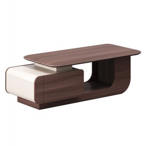 ΤΡΑΠΕΖΙ ΣΑΛΟΝΙΟΥ ΓΡΑΦΕΙΟΥ ΣΕΙΡΑ PRESIDENT ΜΕΛΑΜΙΝΗ ΚΑΡΥΔΙ-ΜΠΕΖ 140x60x45Υεκ