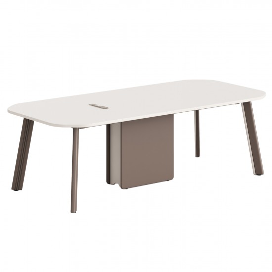 ΓΡΑΦΕΙΟ ΣΥΝΕΡΓΑΣΙΑΣ NEWLINE ΜΕΛΑΜΙΝΗ ΚΡΕΜ-ΠΟΔΙΑ ΑΛΟΥΜΙΝΙΟΥ 240x110x75Υεκ