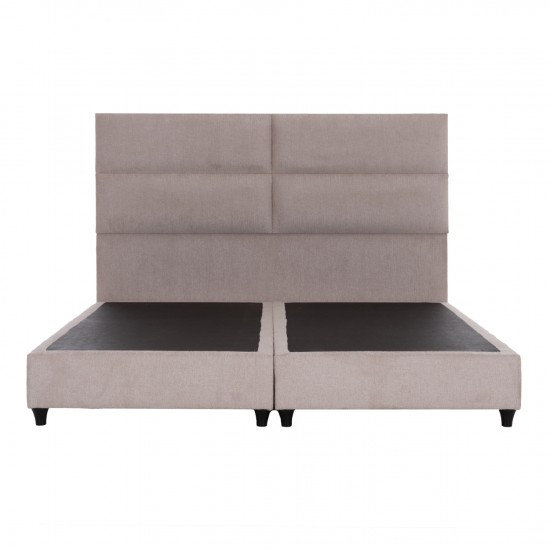 ΚΡΕΒΑΤΙ ΥΠΕΡΔΙΠΛΟ MILO ΑΠΟ ΜΠΕΖ ΥΦΑΣΜΑ ΓΙΑ ΣΤΡΩΜΑ 180x200 εκ.