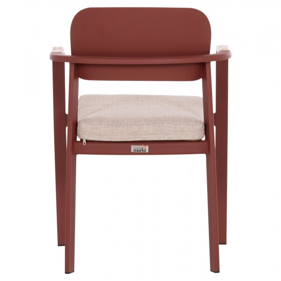 ΠΟΛΥΘΡΟΝΑ ΤΡΑΠΕΖΑΡΙΑΣ ELARA ΚΕΡΑΜΙΔΙ ΑΛΟΥΜΙΝΙΟ-ΜΠΕΖ OLEFIN TEAK 56x62x78Υεκ