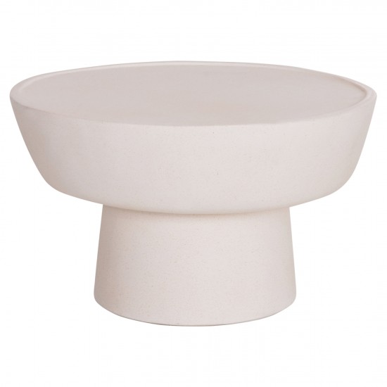 ΤΡΑΠΕΖΙ ΣΑΛΟΝΙΟΥ PIRSON FIBER CEMENT ΣΕ ΛΕΥΚΟ--Φ60x36Υεκ.